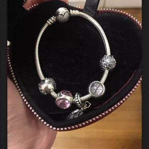 Pandora bracelet and charms